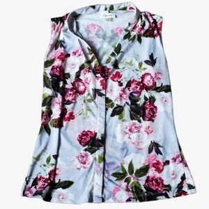Floral Sleeveless Blouse